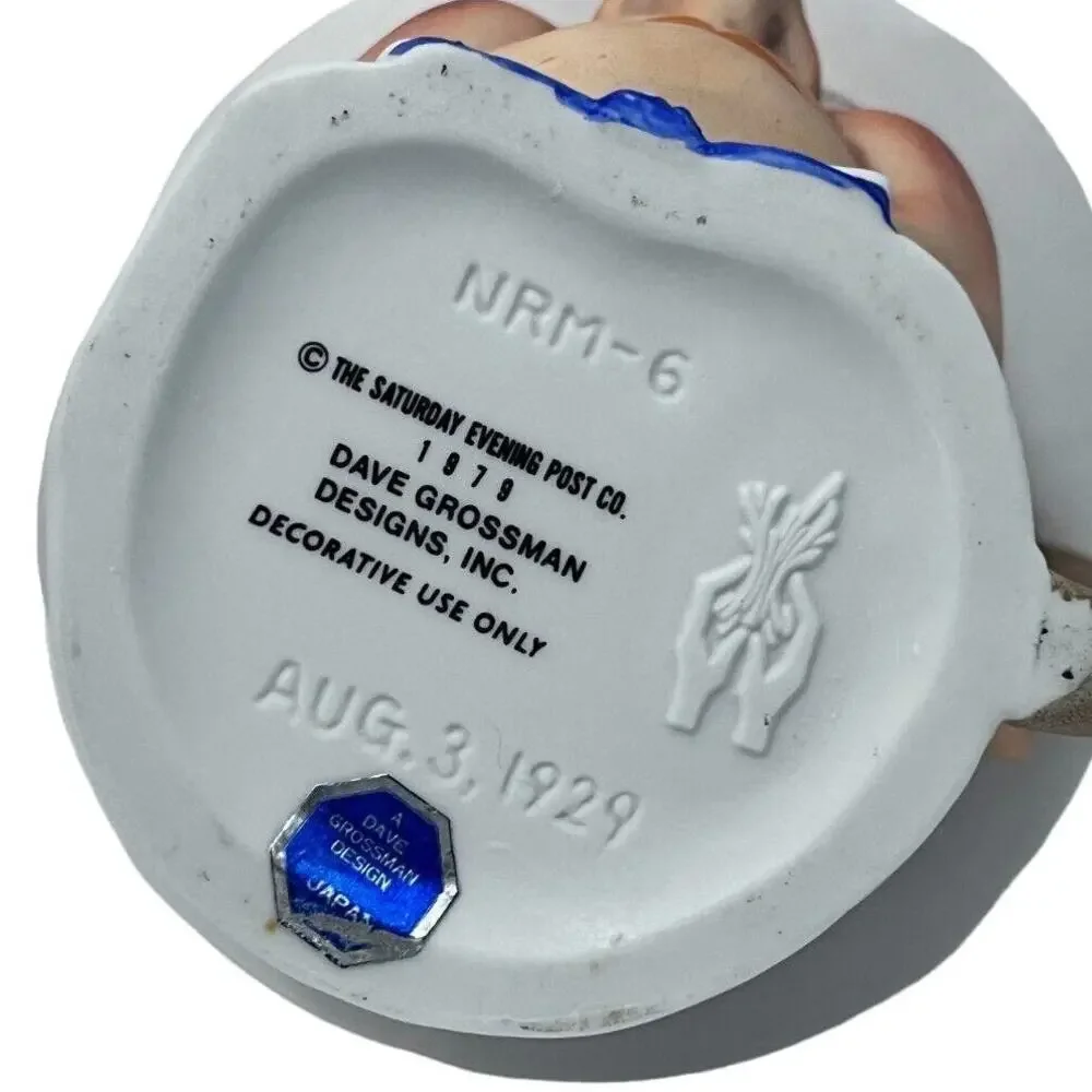 1979 Norman Rockwell Toby Mug Dave Grossman NRM-6 Saturday Evening Post Japan - Picture 6 of 6